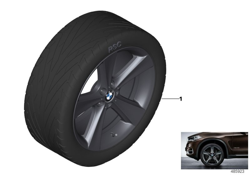 BMW 轻金属车轮 星形轮幅 128 - 21
