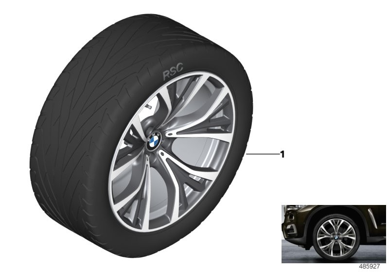 BMW LA wheel Y-spoke 627 - 21