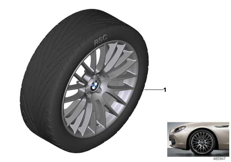 BMW LA wheel cross-spoke 312 - 21