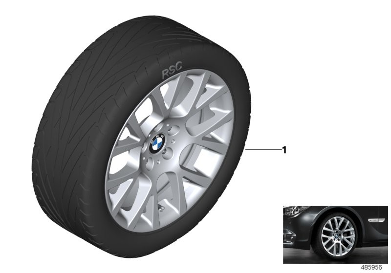 BMW LA wheel double spoke 238 - 19
