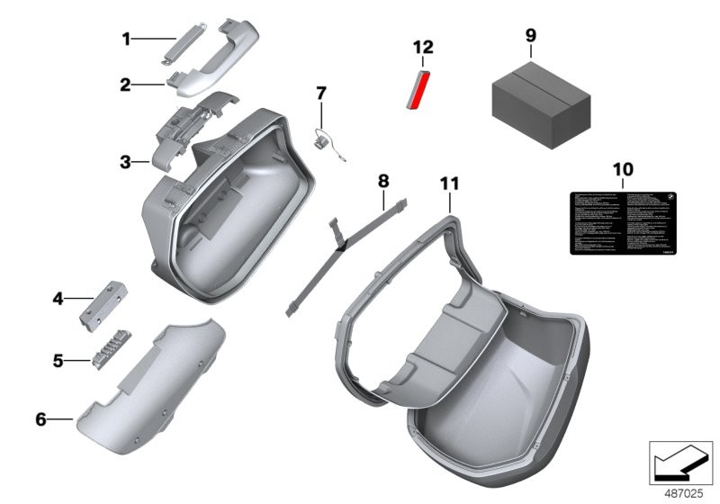 Enskilda komponenter resväska
