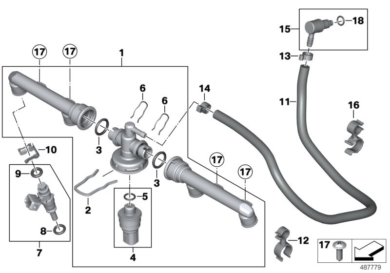 Insprutningsanlaeggning-ventil/ledning