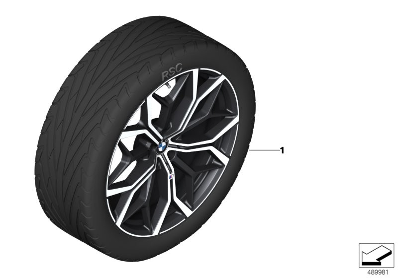 BMW LA wheel M Perf. Y-spoke 785M - 22