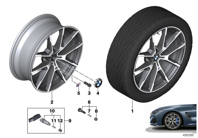 BMW light-alloy wheel Y-spoke 728M - 20