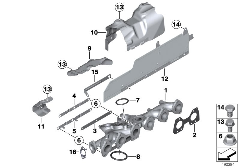Exhaust manifold-AGR