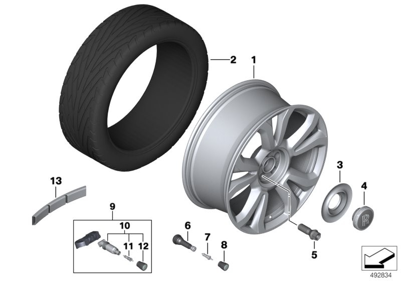 Light-alloy wheel styling 713