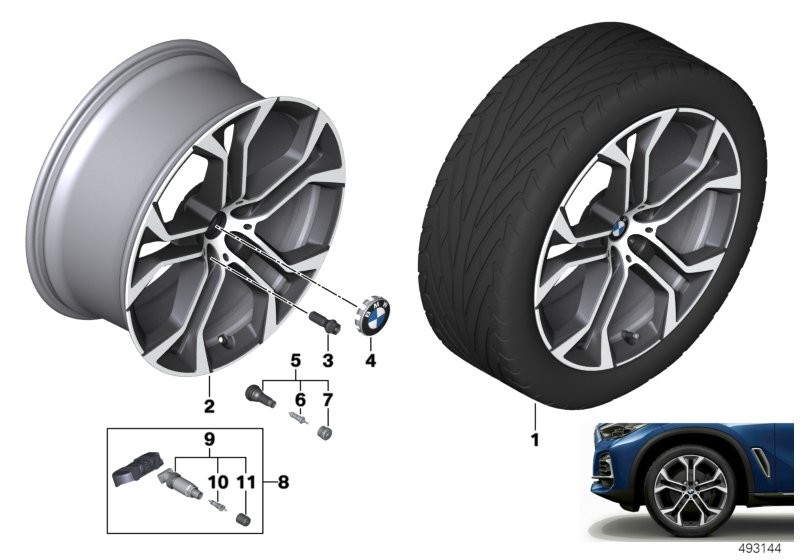 BMW LA wheel Y-spoke 744 - 21