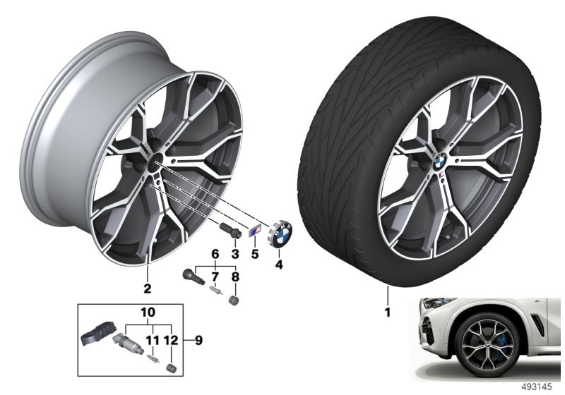BMW LA wheel Y-spoke 741M 21