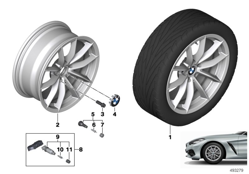BMW LA wheel V-spoke 768 - 17