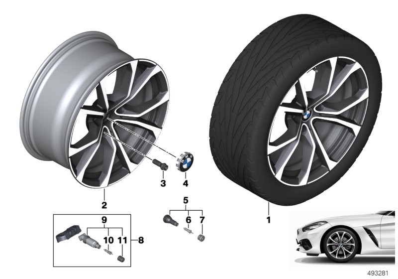 BMW LA wheel V-spoke 772 - 19