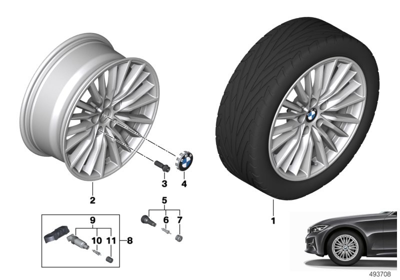 BMW LA wheel double spoke 771 - 17