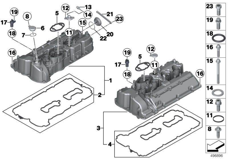 Cylinder head / Cover / Gaskets