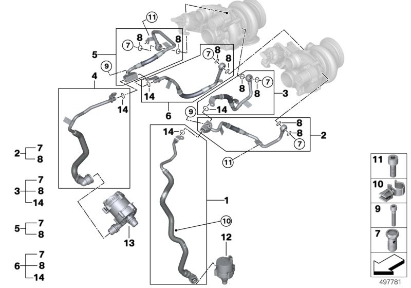 Układ chłodzenia-turbosprężarka