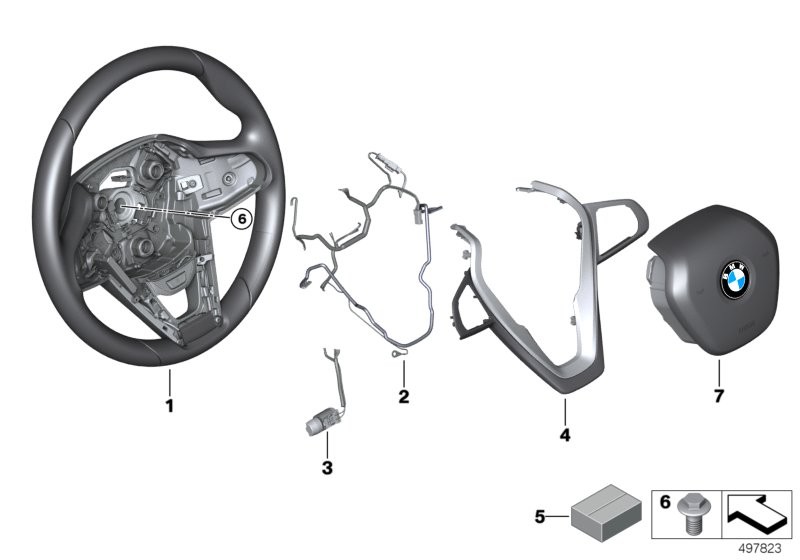 Airbag sports steering wheel multifunct.