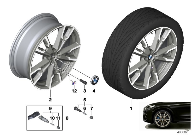 BMW light-alloy wheel V-spoke 721M - 20