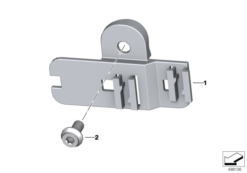 Plug-in connection bracket