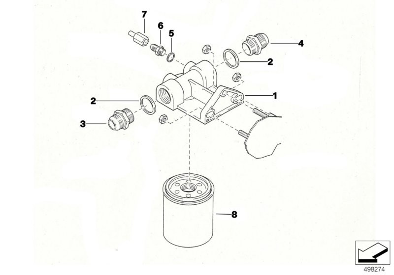 Lubrication system-Oil filter