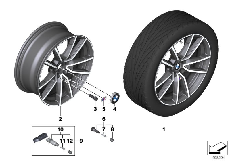 BMW light-alloy wheel V-spoke 780M - 18