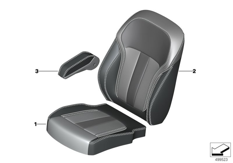 Individual cover rear comfort seat