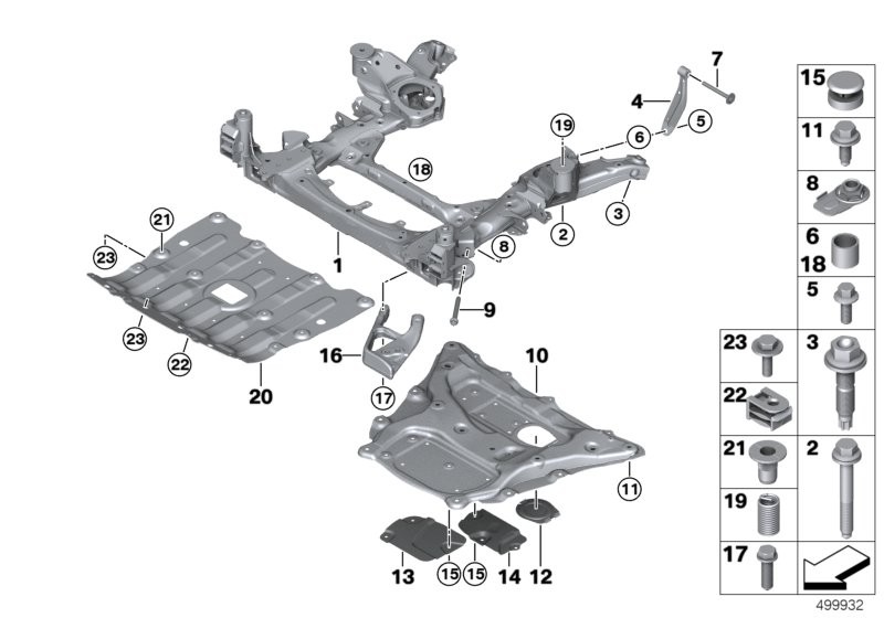 Front axle support