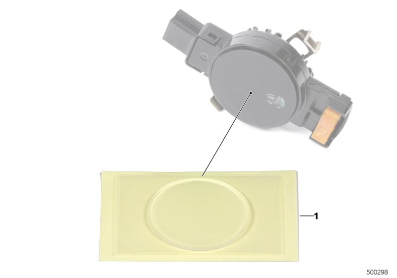Silicone repl.plate driving light sensor