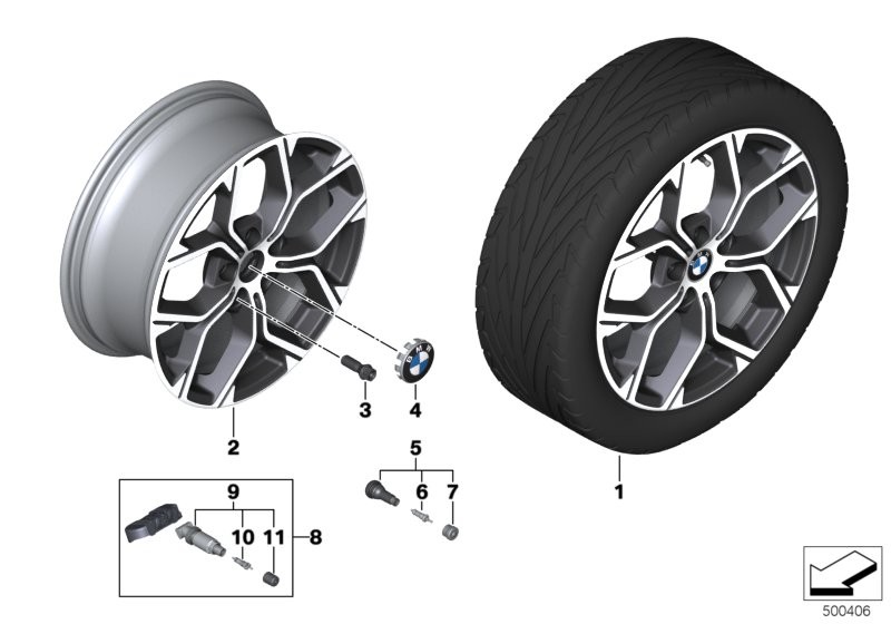 BMW light-alloy wheel Y-spoke 579- 18
