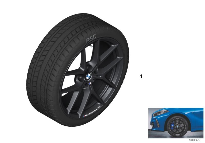 Winter wheel w.tyre M Y-spoke 554M - 18