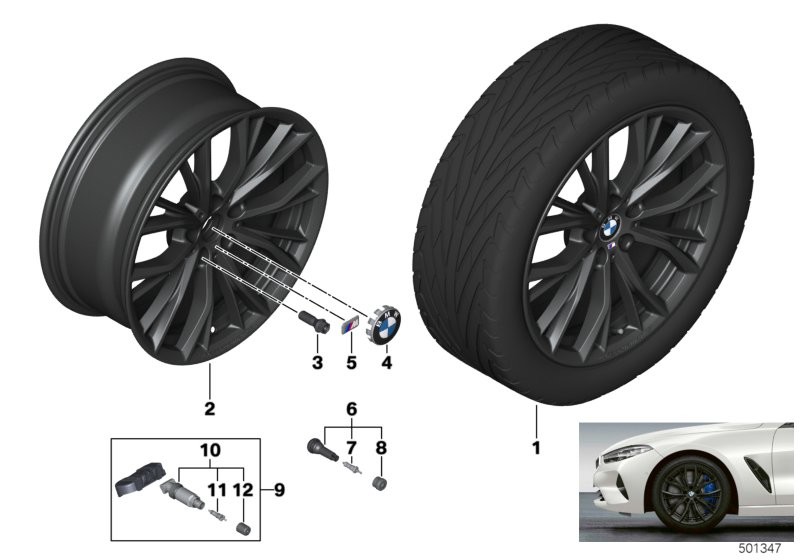BMW LA wheel M double spoke 786M - 19