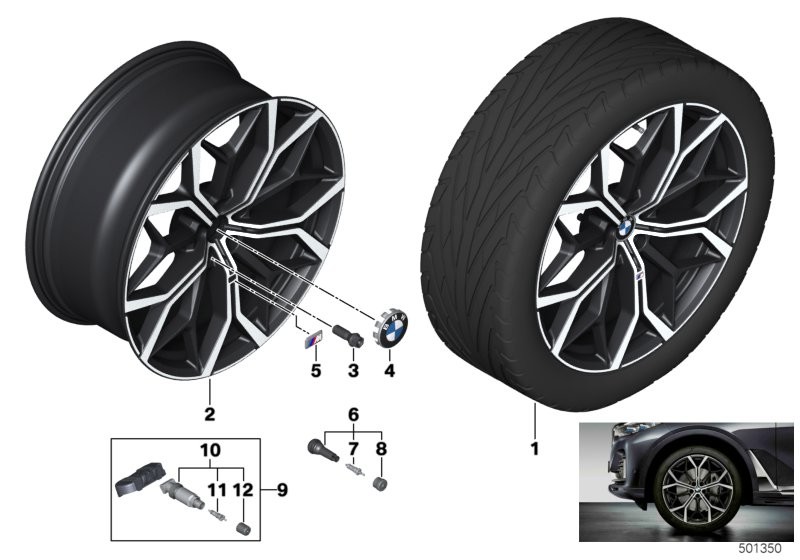 BMW light-alloy wheel Y-spoke 785M - 22