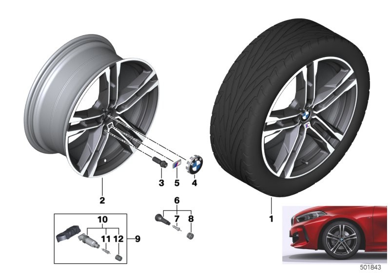 BMW light-alloy wheel dbl.sp.819M - 18