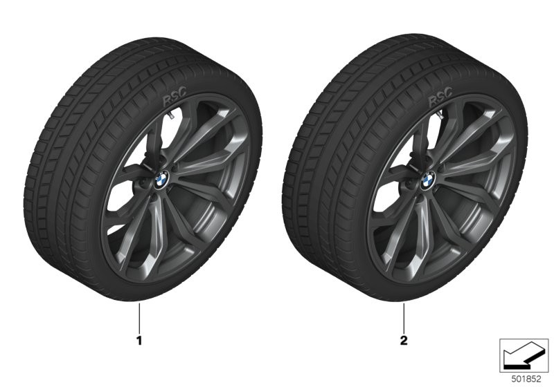 Winter wheel with tyre Y-spoke 695 - 20
