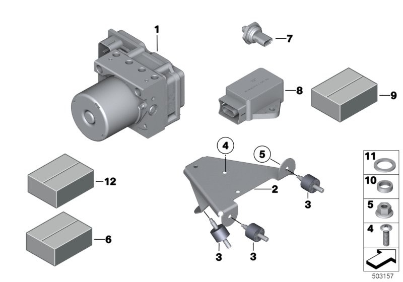 液压机组 ABS / 控制单元 / 支架