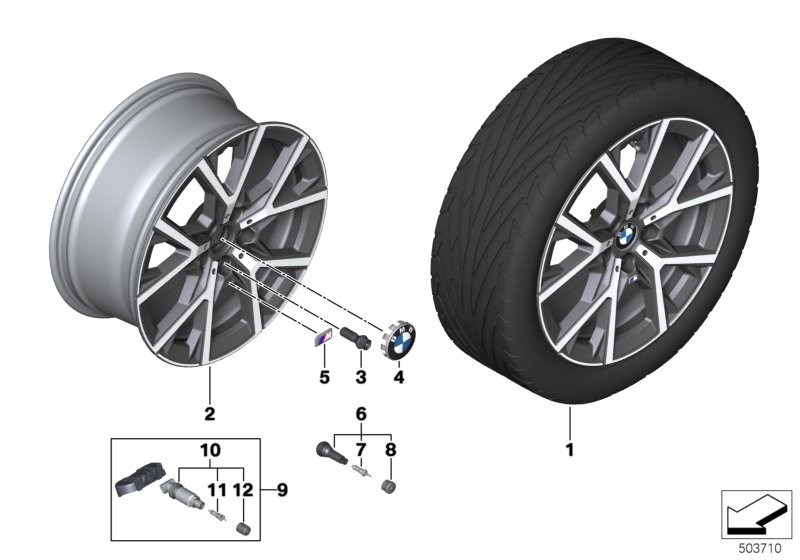 BMW light-alloy wheel Y-spoke 553M - 18