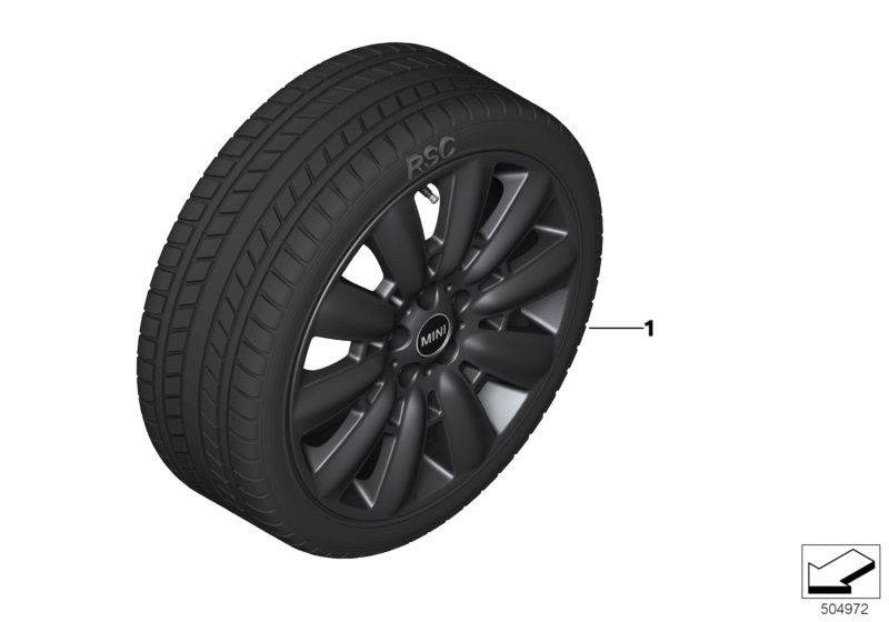 Spike/SC wint.wheel w.tyre Style 533-18
