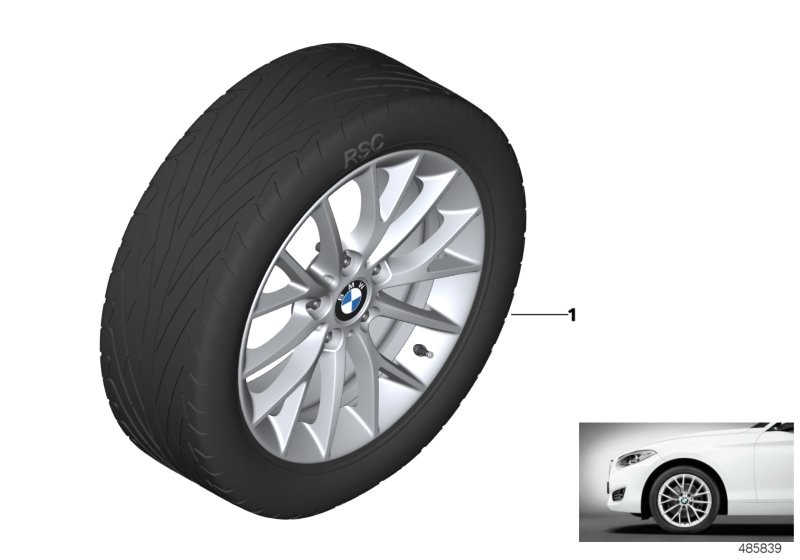 BMW BMW ruota LL razza a Y 380 - 17