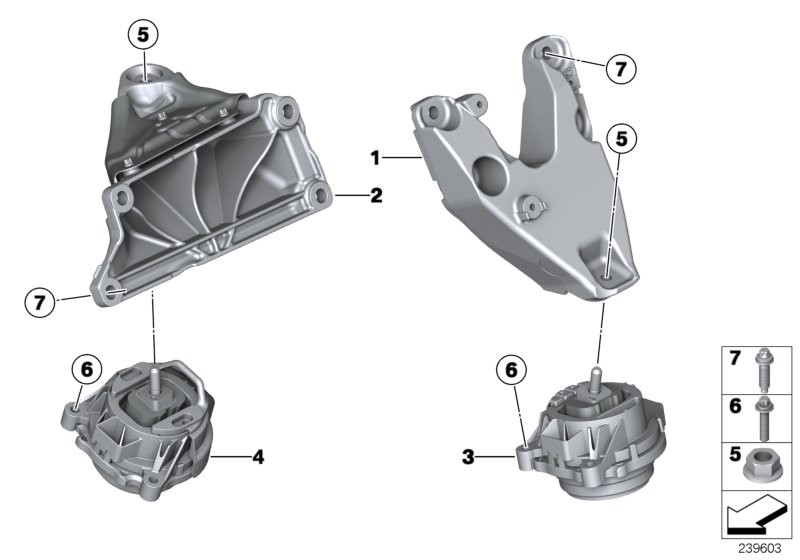 BMW Sospensione del motore