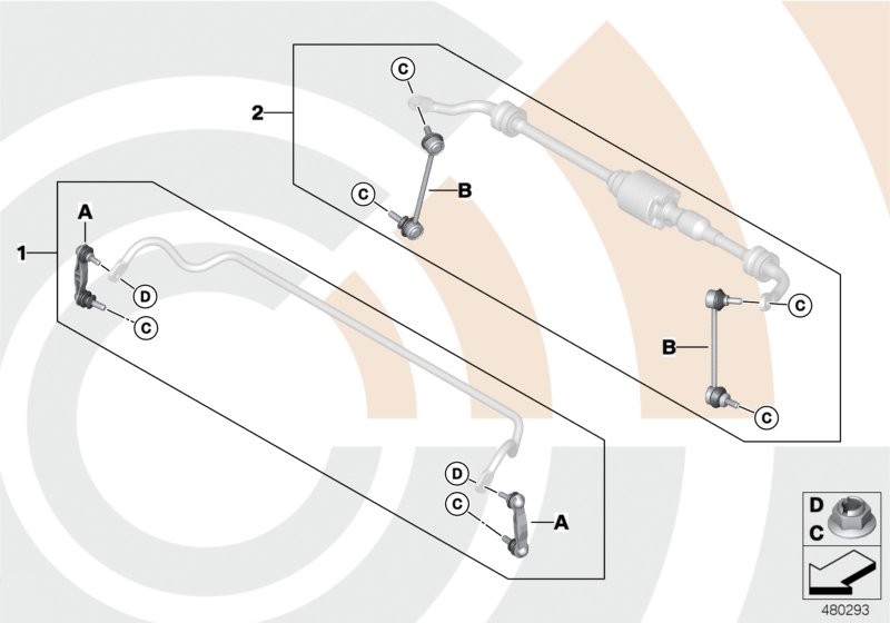 BMW Kit di riparazione supporto oscillante