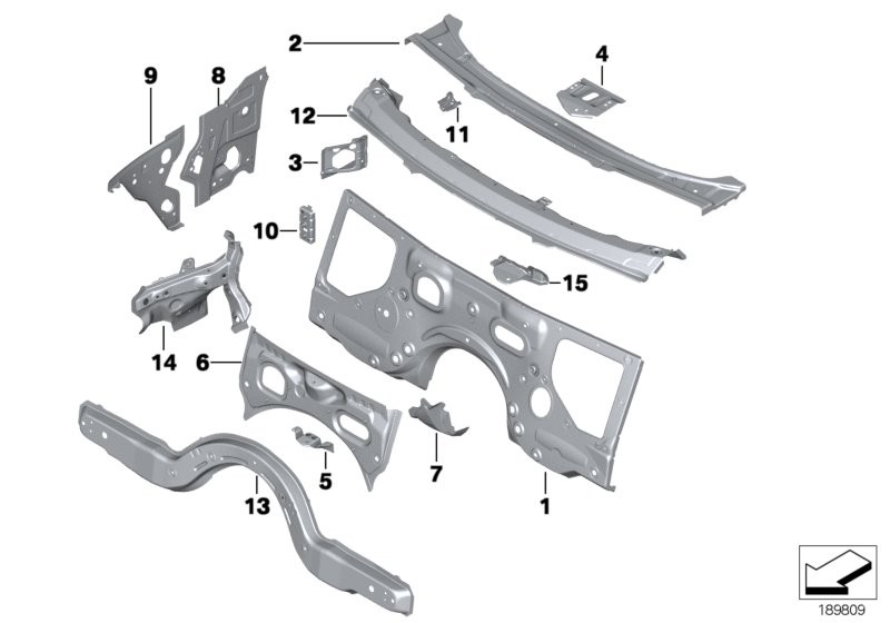 BMW Parete frontale, pezzi singoli