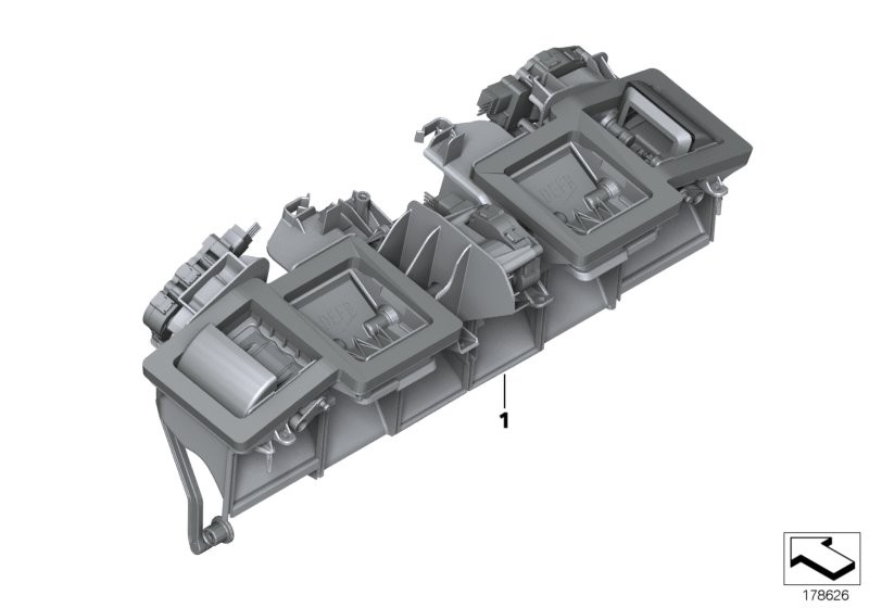 BMW Scatola distributore climatizzatore sup.