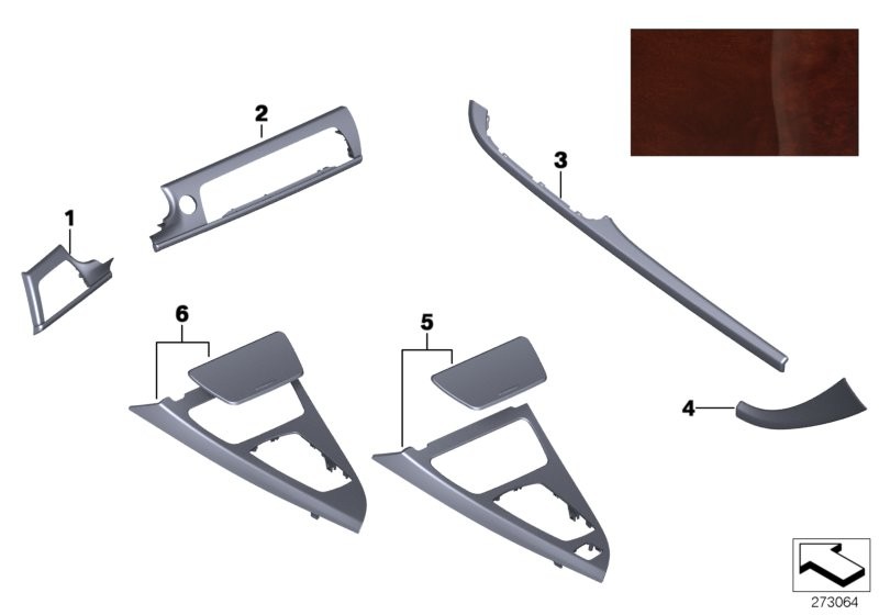 BMW Legno Individual 'Platano bruno scuro'