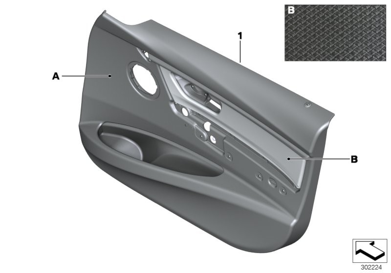 BMW Rivest.porta indiv. anteriore cuoio