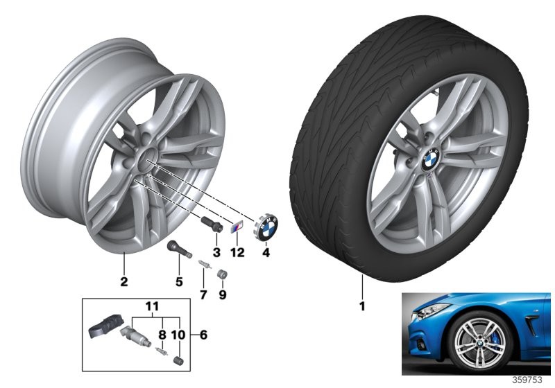 BMW BMW LM ホイール Mダブルスポーク 441-18''