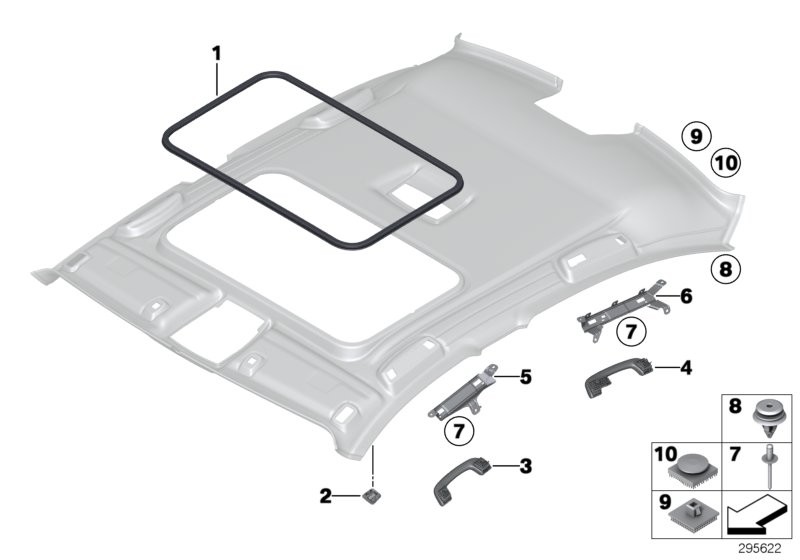 BMW 取付部品 ルーフ ライナー