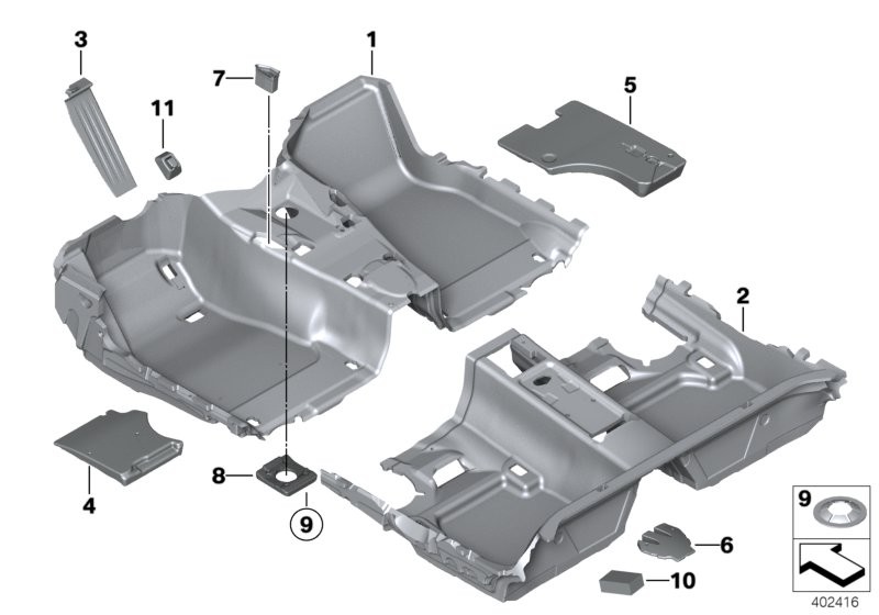 BMW フロア カバー