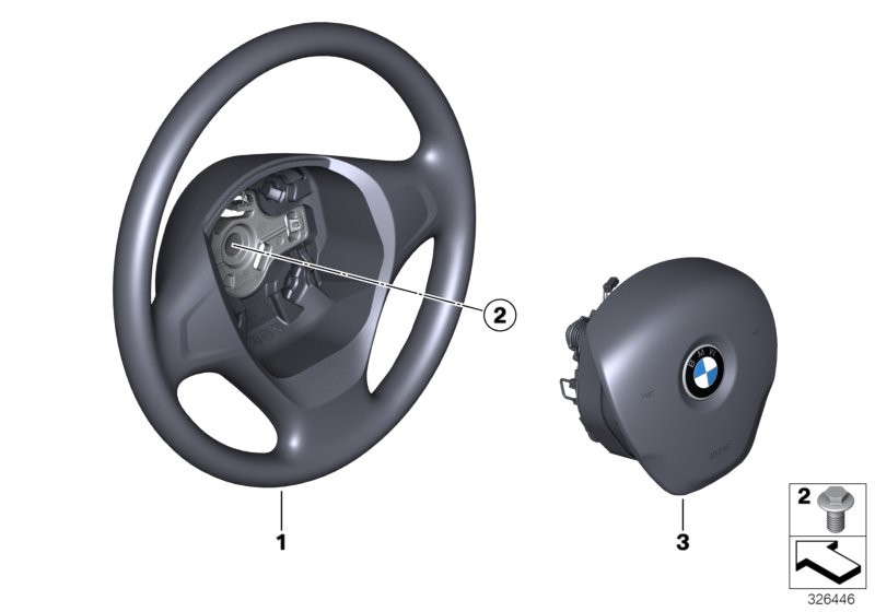 BMW 스티어링휠, 에어백