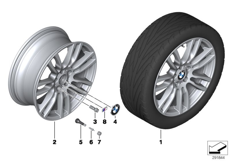 BMW BMW 경합금 휠, M 스타 스포크 403 - 19''