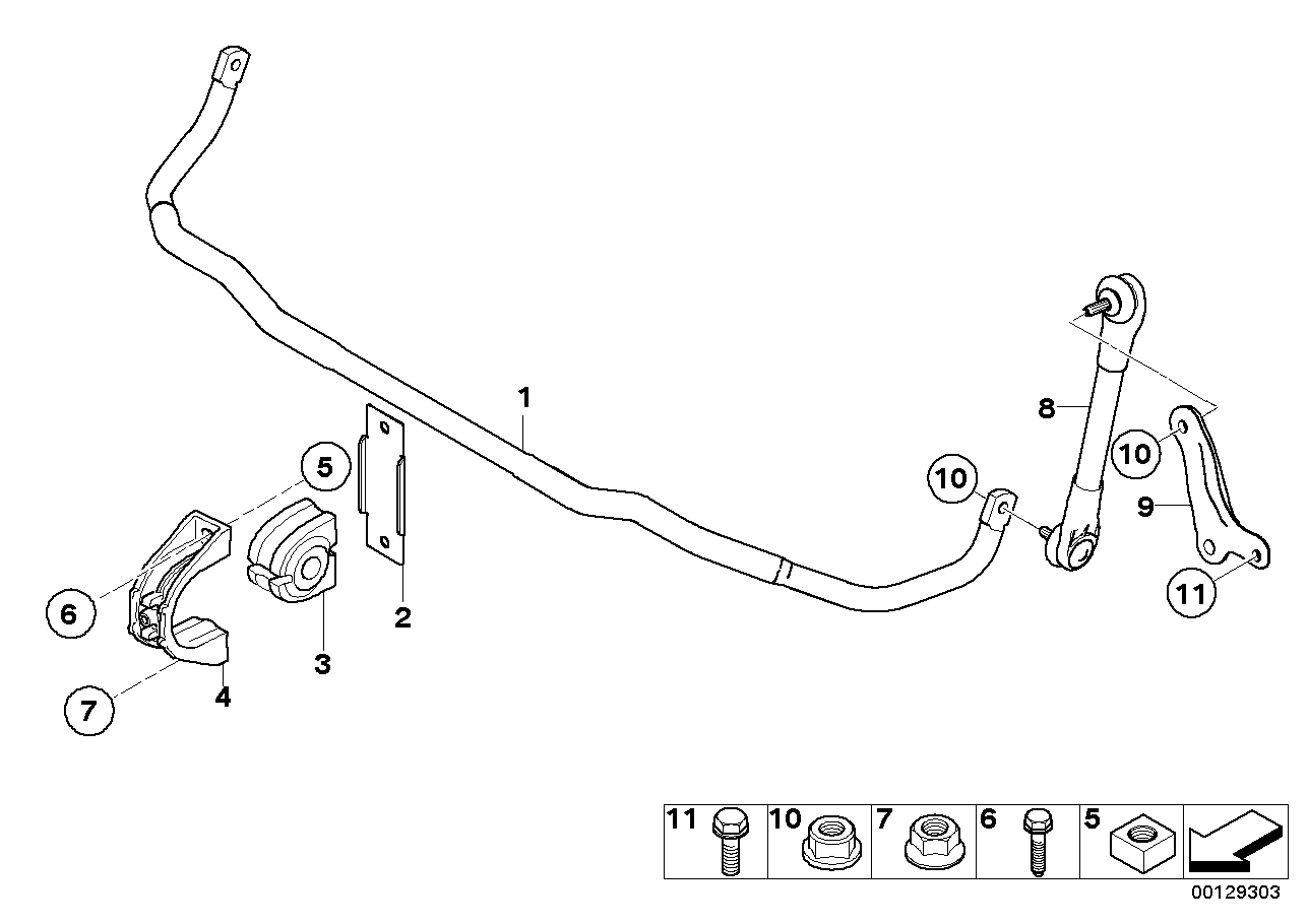 BMW Stabilizator przedni
