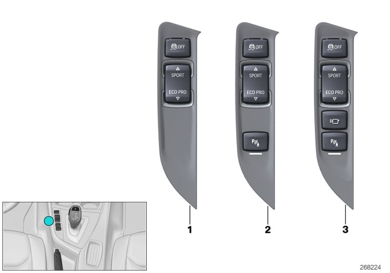 BMW Panel obsługi konsoli środkowej