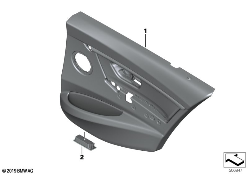 BMW Revestimento da porta traseira