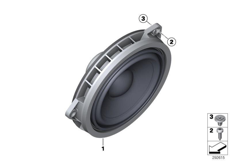 BMW Peças individ. sistema HiFi porta tras.